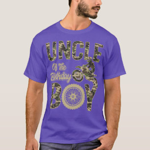 T-shirt Uncle of the Birthday Boy Dirt Bike 4th B-day