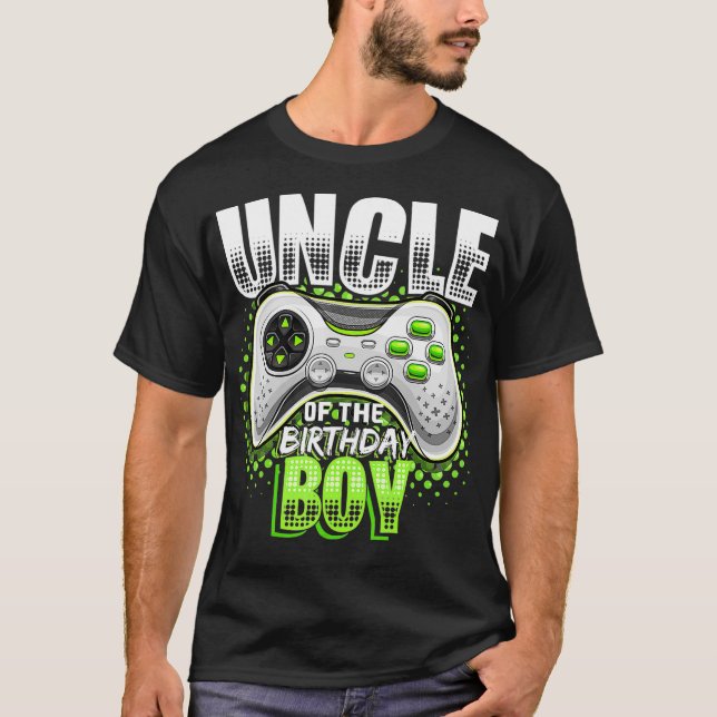 T-shirt Uncle of the Birthday Boy Matching Video Game Birt (Devant)