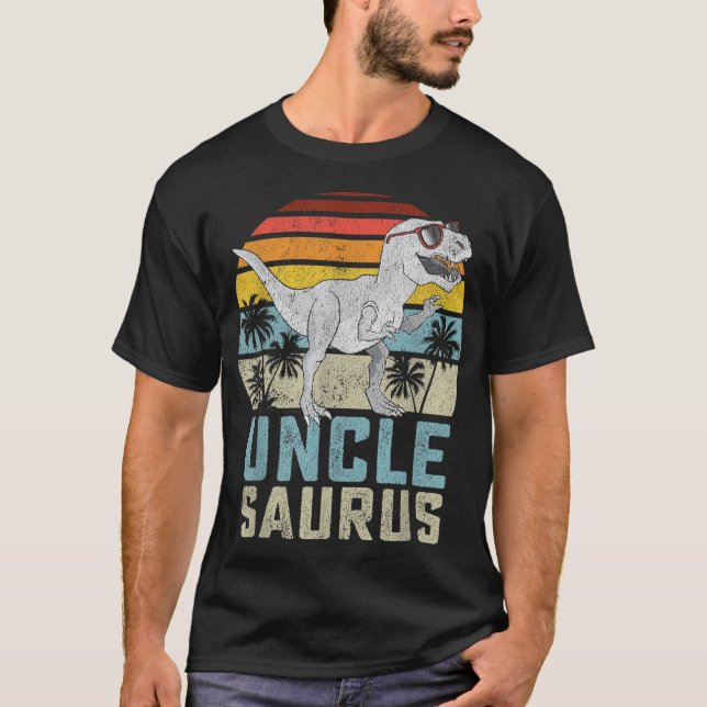 T-shirt Unclesaurus Re Dinosaur Uncle Saurus Family Matchi (Devant)