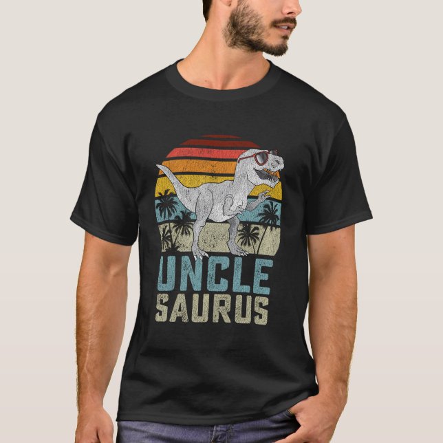T-shirt Unclesaurus T Rex Dinosaur Oncle Saurus Family (Devant)