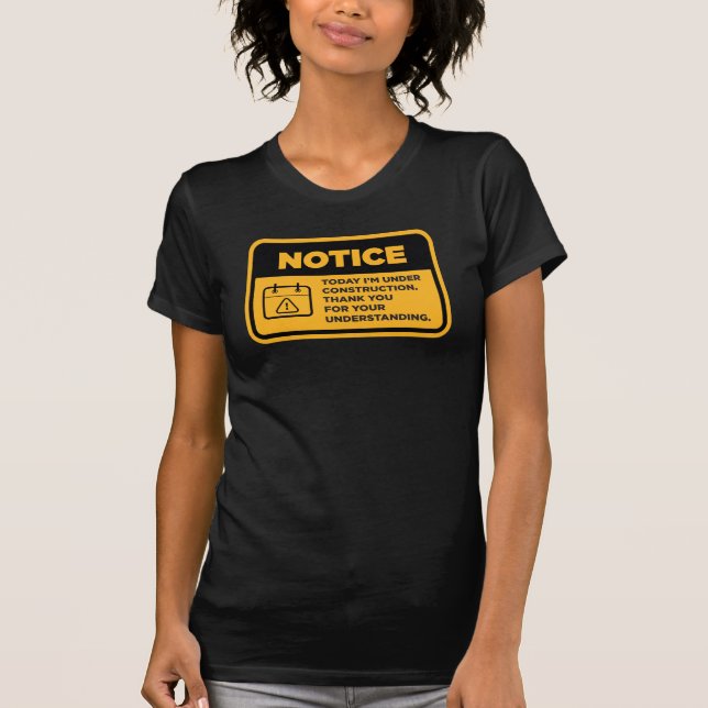 T-shirt Under Construction (Devant)