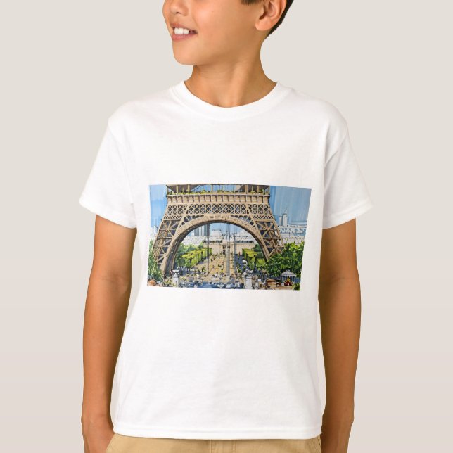 T-shirt Under the Eiffel Tower – Paris Urban Life  (Devant)