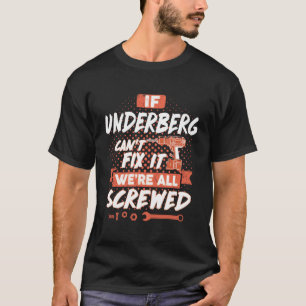 T-shirt UNDERBERG Nom, UNDERBERG nom de famille crête