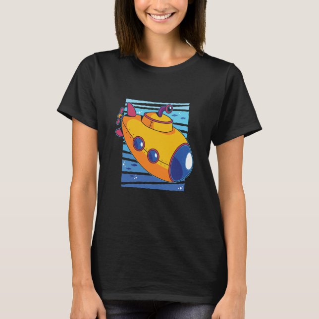 T-shirt Underwater submarine sea (Devant)
