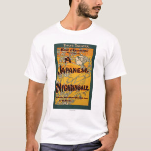 T-shirt Une affiche théâtrale de jeu de rossignol japonais