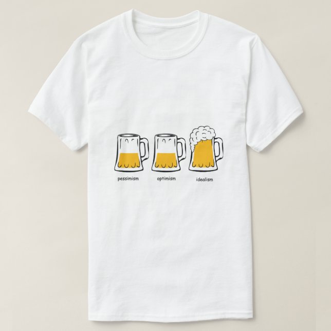 T-shirt Une approche philosophique de la bière (Design devant)
