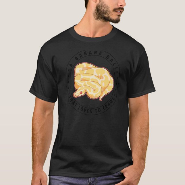 T-shirt Une Balle De Banane Qui Aime Attaquer La Balle Pyt (Devant)