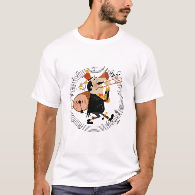 T-shirt une bande d'homme (Devant)