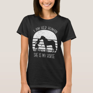 T-shirt Une Belle Humaine Elle Est Mon Cheval Rider Dit