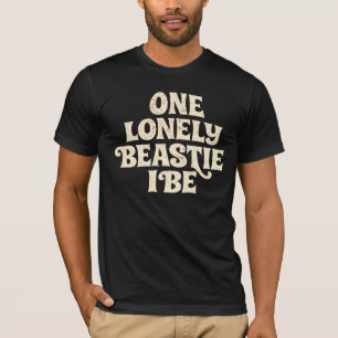 T-shirt Une Bête Solitaire Je Suis Rétro Vintage Groovy