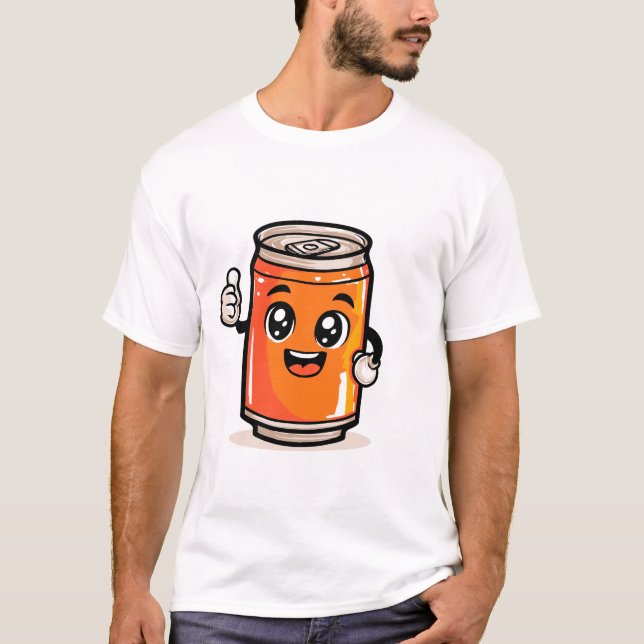 T-shirt Une boîte de dessin animé de boisson énergétique s (Devant)