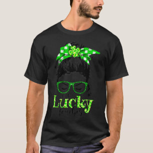 T-shirt Une bonne enseignante Femmes Messy Bun St Patrick'