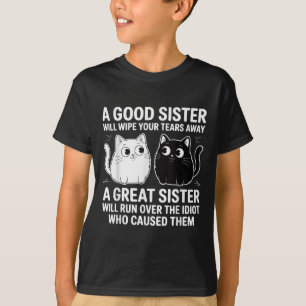 T-shirt Une Bonne Soeur Va Essuyer Vos Larmes Drôle Chats 