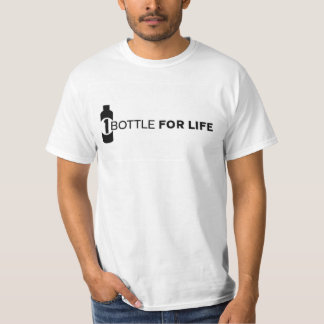 T-shirt UNE BOUTEILLE POUR toute la vie le logo