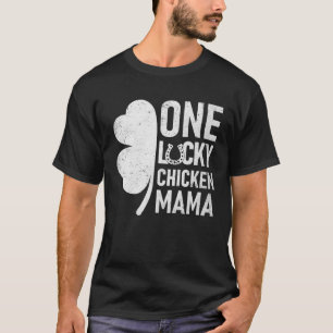 T-shirt Une chanceuse de maman poulet  Saint-Patrick à ass