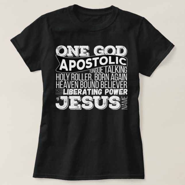 T-shirt Une chanson apostolique de Dieu (Design devant)