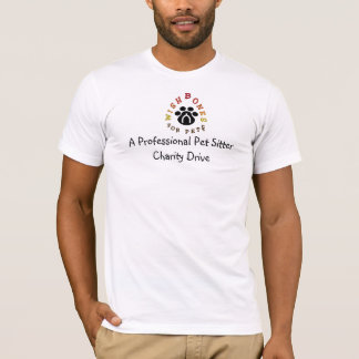 T-shirt Une charité professionnelle de garde d'enfants