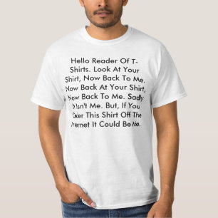 T-shirt Une chemise avec beaucoup de mots là-dessus