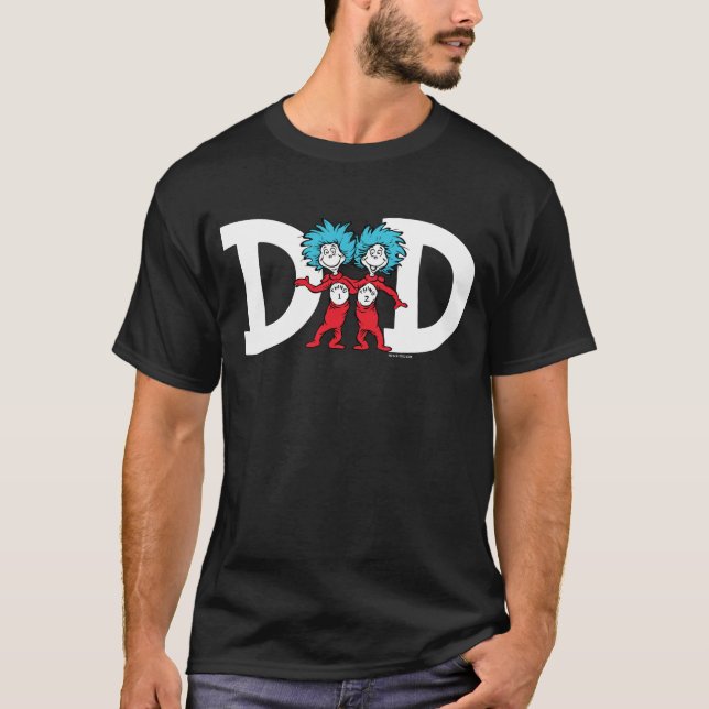 T-shirt Une chose deux | Papa des jumeaux (Devant)