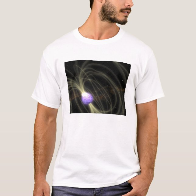 T-shirt Une conception artiste du SGR 1806-20 magneta (Devant)