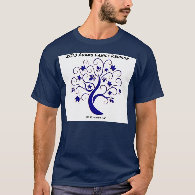 T-shirt Une conception plus foncée de carte avec l'avant (Devant)