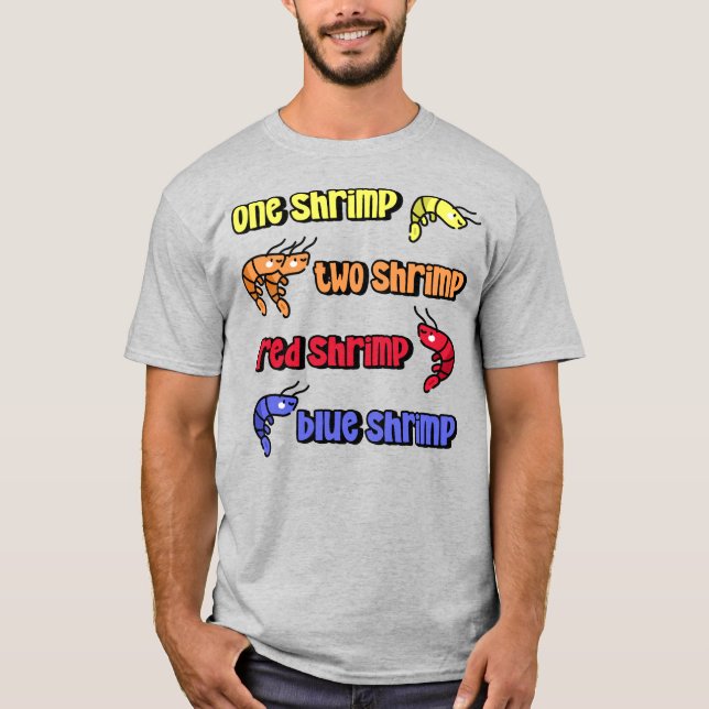 T-shirt Une crevette deux crevettes (Devant)