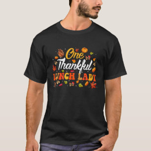 T-shirt Une Dame de Déjeuner Remerciée quitte l'automne Th