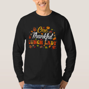 T-shirt Une Dame de Déjeuner Remerciée quitte l'automne Th