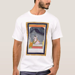 T-shirt Une dame sur une oscillation, Kangra, collines