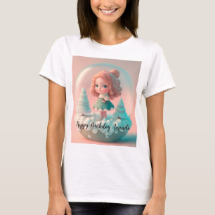 T-shirt Une drôle de petite poupée sur un nuage