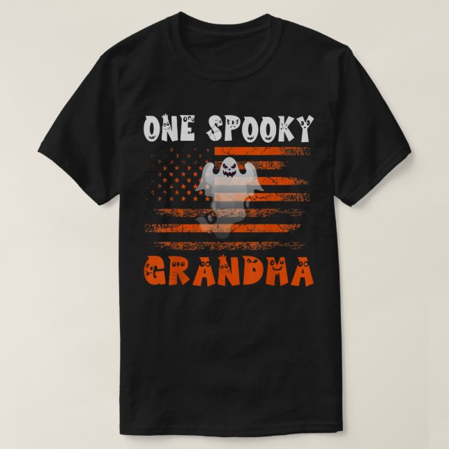 T-shirt Une Éffrayante Mamie Funny Famille Halloween corre (Design devant)
