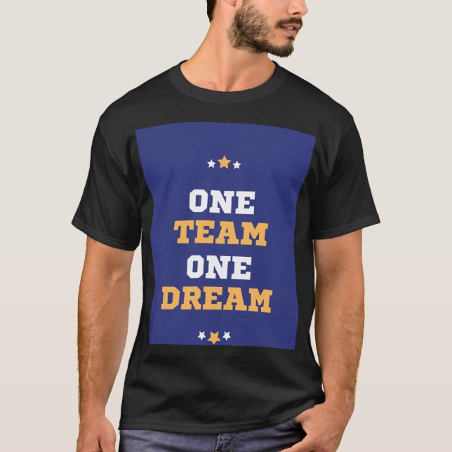 T-shirt Une équipe, un rêve (Devant)