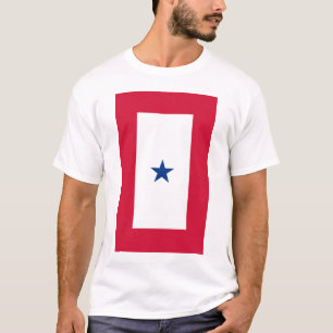 T-shirt une étoile de bannière de service d'étoile