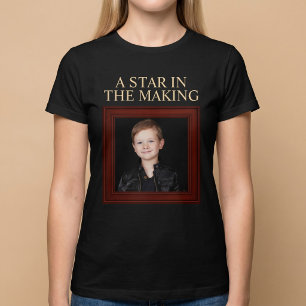 T-shirt UNE ÉTOILE EN HERBE Photo d'enfant personnalisée