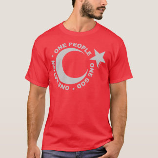 T-shirt Une étoile Ummah et un croissant