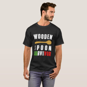 T-shirt Une expérience en bois drôle d'Italien de