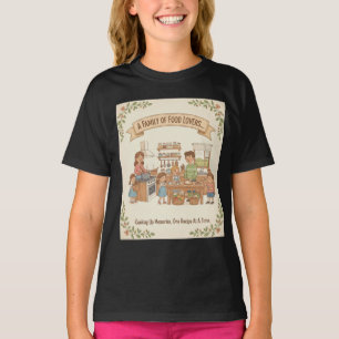 T-shirt Une Famille D'Amateurs De Nourriture