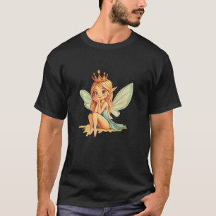 T-shirt Une Fée Royale avec un Sourire Malicieux pour Magi