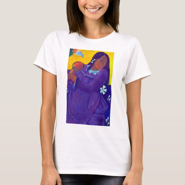 T-shirt Une femme avec un manchot, Gauguin (Devant)