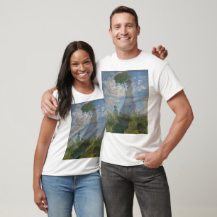 T-shirt Une femme Claude Monet avec un parasol (La promena