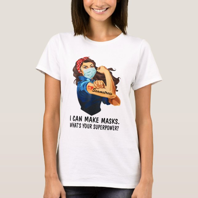 T-shirt Une Femme Forte Tattoo Série Que Je Peux Faire (Devant)
