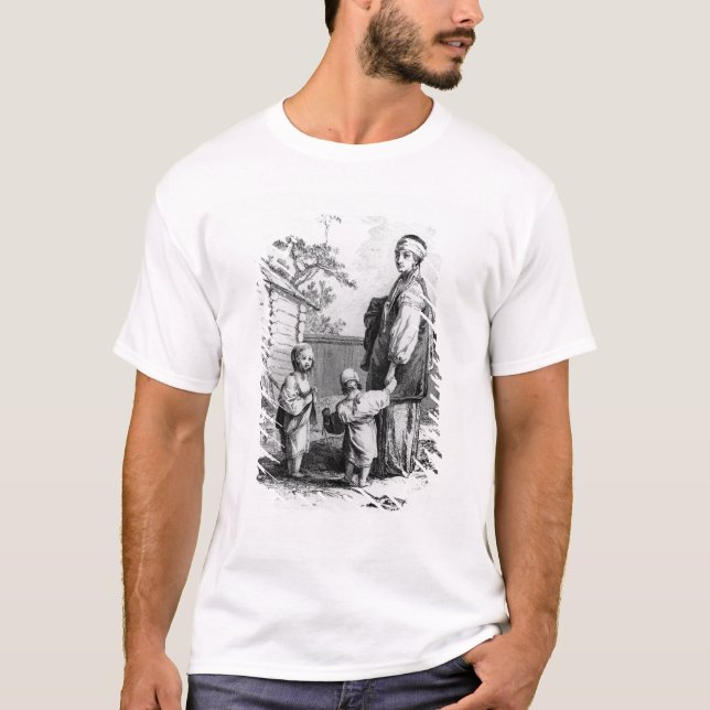 T-shirt Une femme juive mariée et ses enfants (Devant)