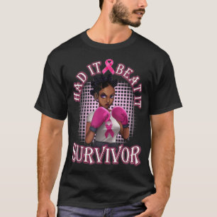 T-shirt Une Femme Noire A Battu Il Survivor Cancer du sein