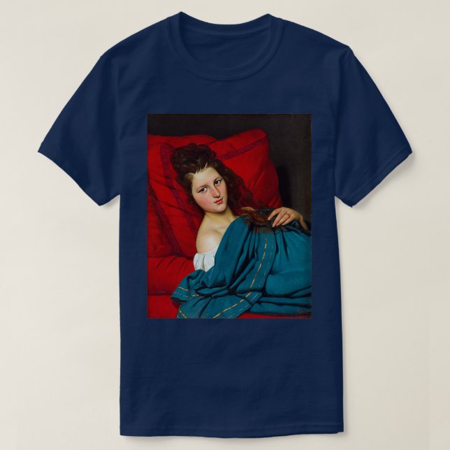 T-shirt Une femme se rétractant sur un Divan 1829 par Jose (Design devant)