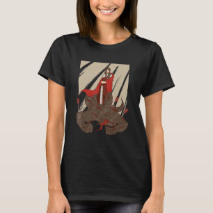 T-shirt Une femme tue werewolf sang effrayant