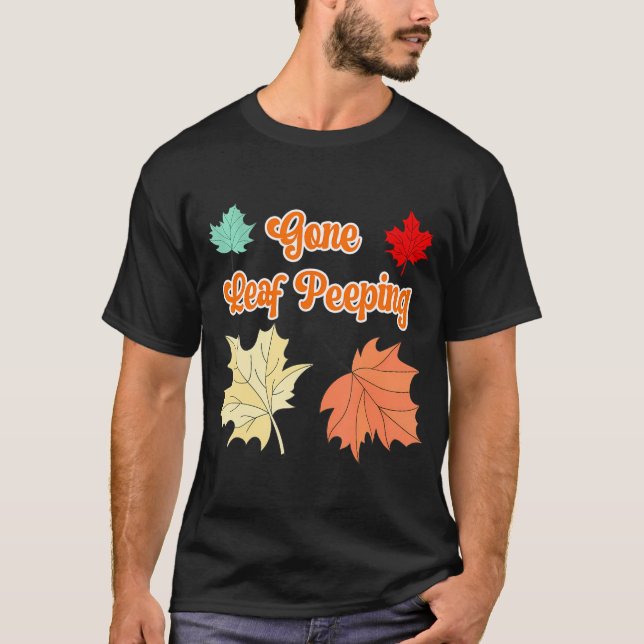 T-shirt Une feuille qui tombe drôle Feuilles d'automne (Devant)