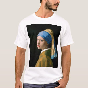 T-shirt Une fille à la perle, Johannes Vermeer, 1665