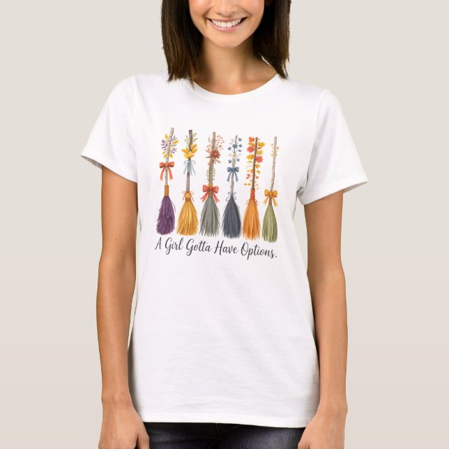 T-shirt Une Fille Doit Avoir Options Citer Conception (Devant)
