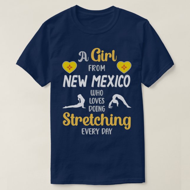 T-shirt Une Fille Du Nouveau-Mexique Qui Aime Faire Du Str (Design devant)