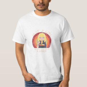 T-shirt Une fille qui aime Anime et Ramen